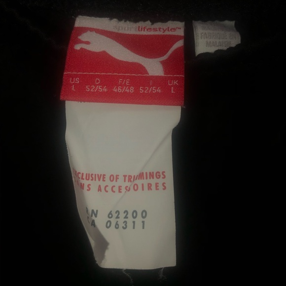 Puma men’s fleece pants - Picture 2 of 2